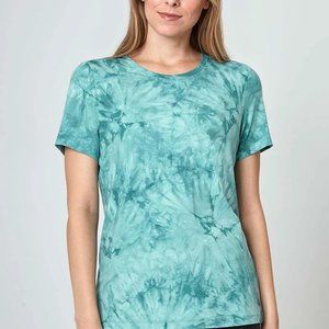 NWT Mondetta Women's Crew Neck Arctic Combo Tie Die T-Shirt Size L $50 4D134